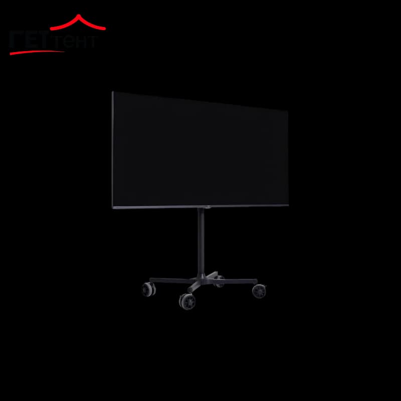 Плазменная панель 65 дюймов 4K на высокой напольной стойке
